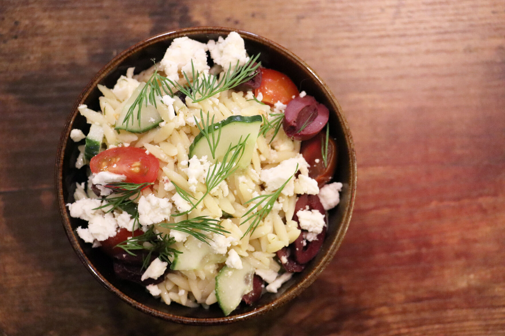 Grand Sammies orzo pasta salad